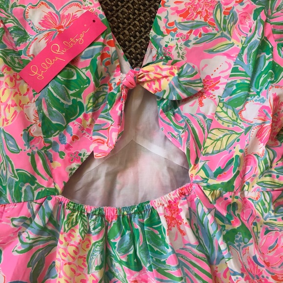 💕NEW! Lilly Pulitzer Nalani Short Sleeve Cotton Dress - Picture 9 of 11